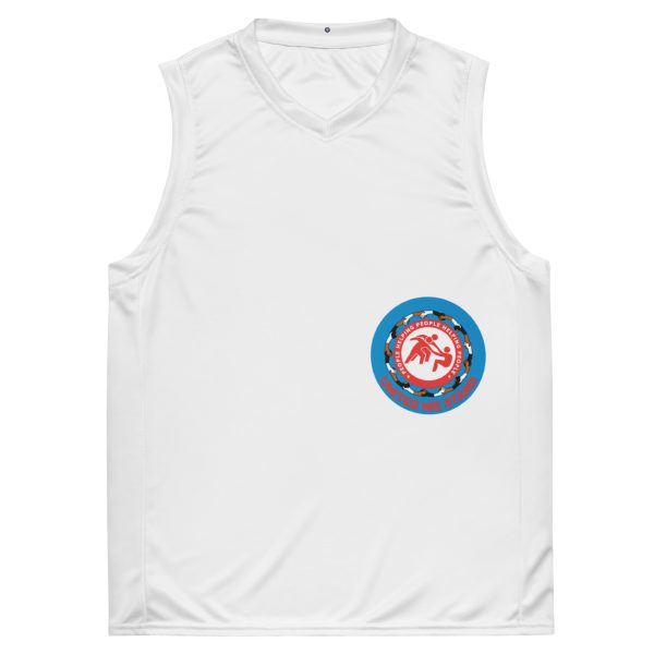 Recycled unisex basketball jersey